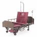 Кровать медицинская электрическая для лежачих больных YG-3 (МЕ-5228Н-13) ЛДСП Венге с боковым переворачиванием, туалетным устройством и функцией «кардиокресло»